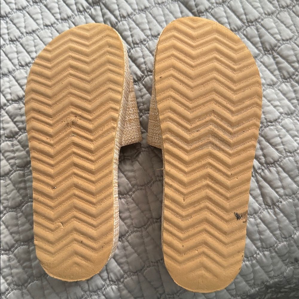 Steve Madden Kasper Woven Slide Sandals in Natural Size 7.5 Worn once! - Picture 5 of 7